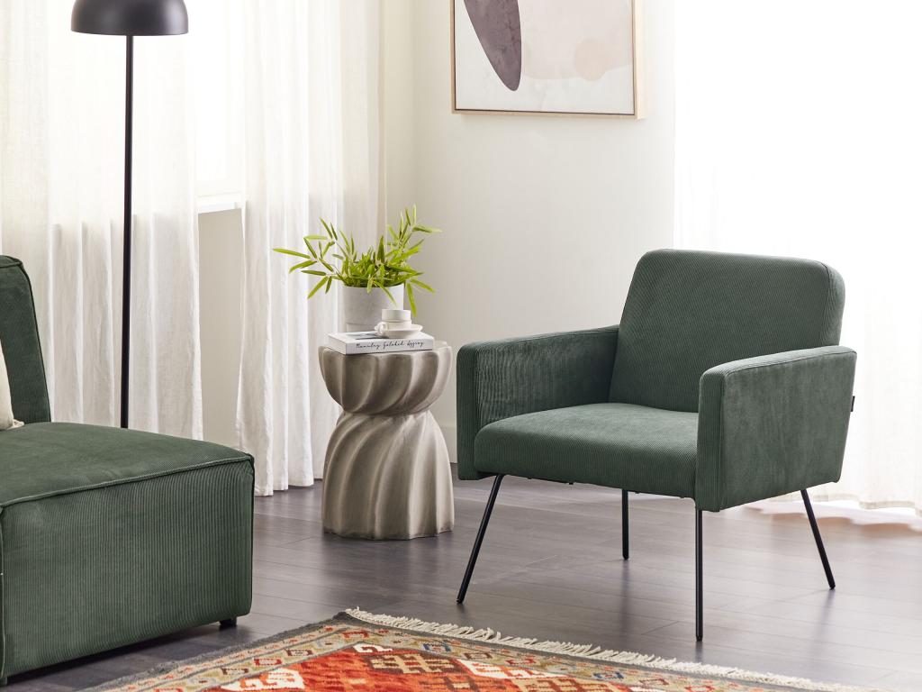 Green Velvet Accent Chair