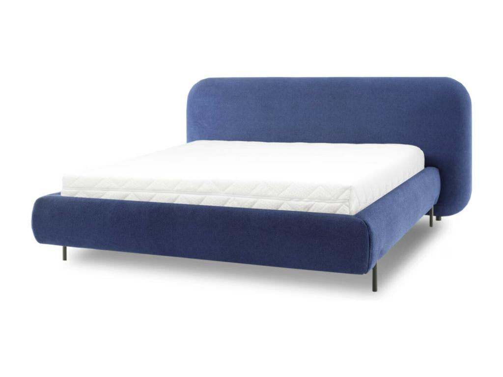 Blue Velvet Bed, 180 x 200 cm