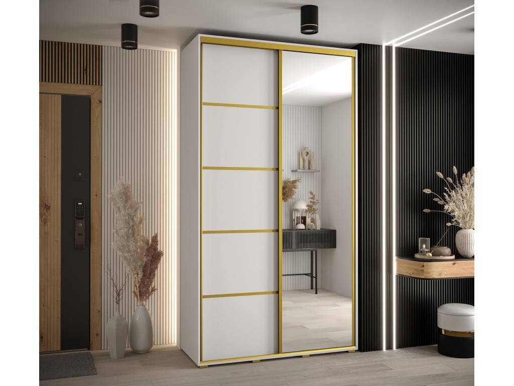 White Wardrobe, 130 x 60 x 235.2 cm