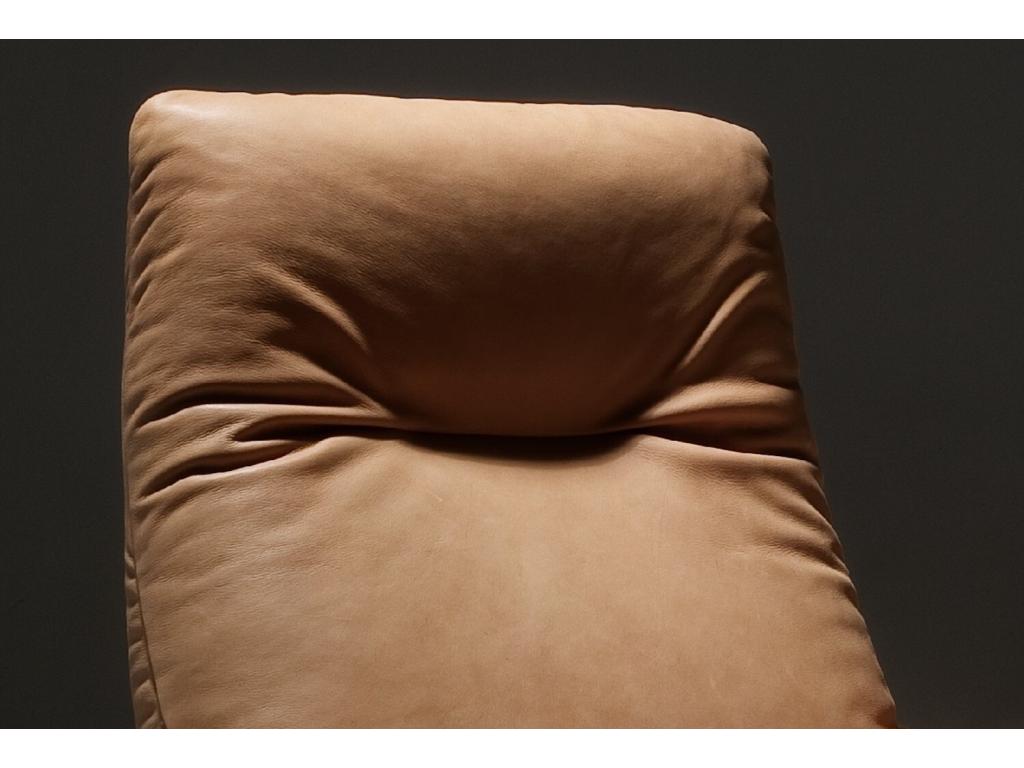 Brown Leather Accent Chair