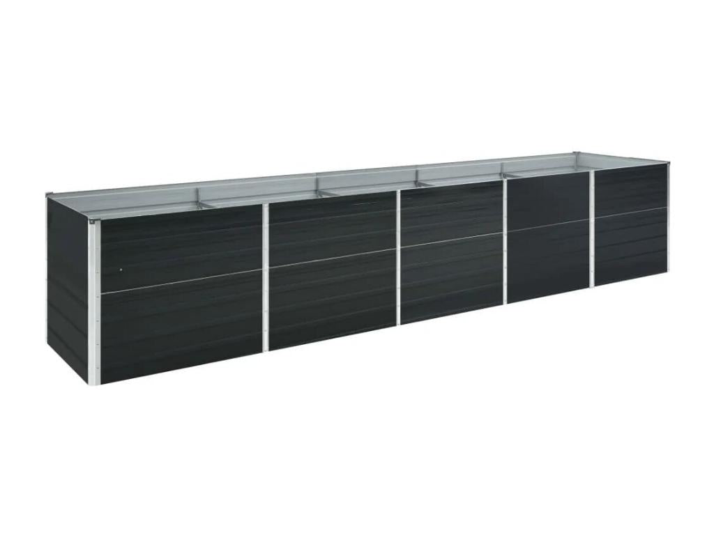 Anthracite Bed, 400 x 80 x 45 cm