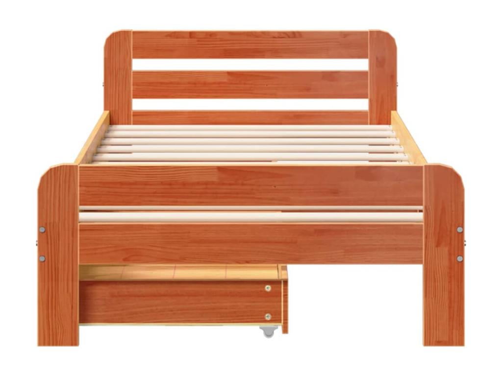 Brown Pine Wood Mattress, 100 x 200 cm