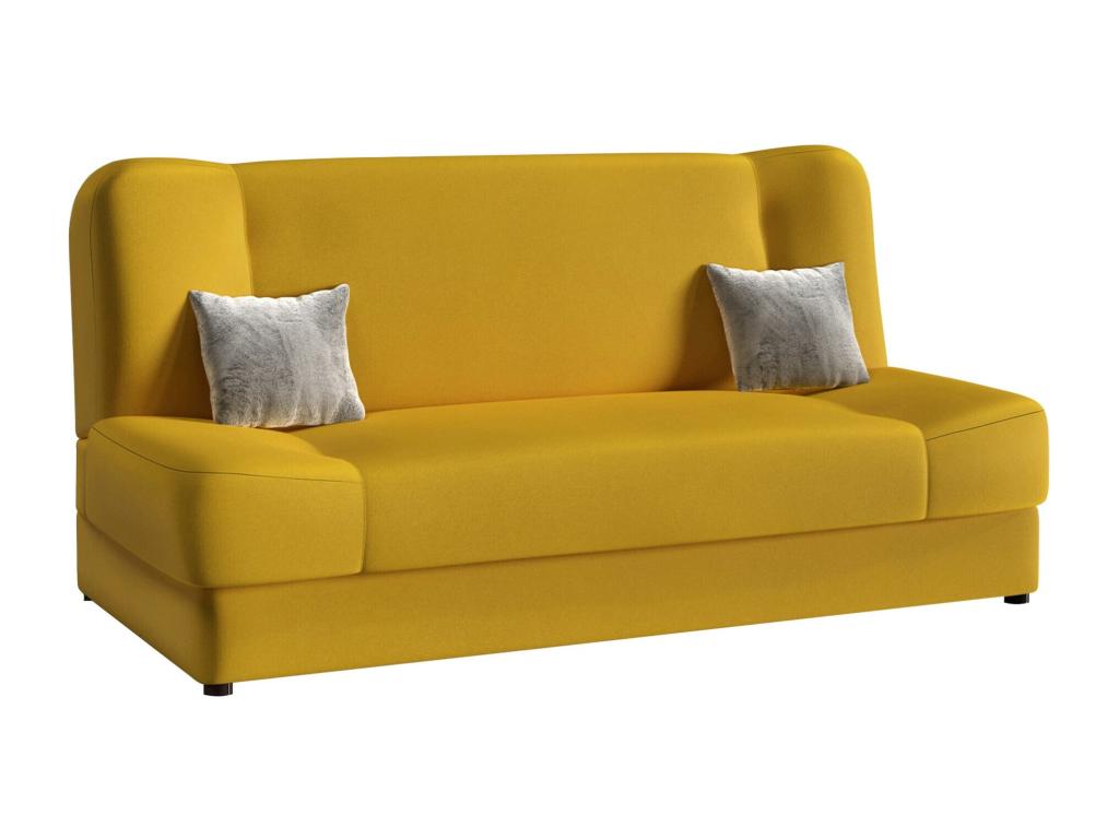 Yellow Sofa Bed, 86 x 195 x 87 cm
