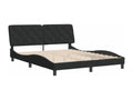 Black Velvet Bed Frame, 160 x 200 cm