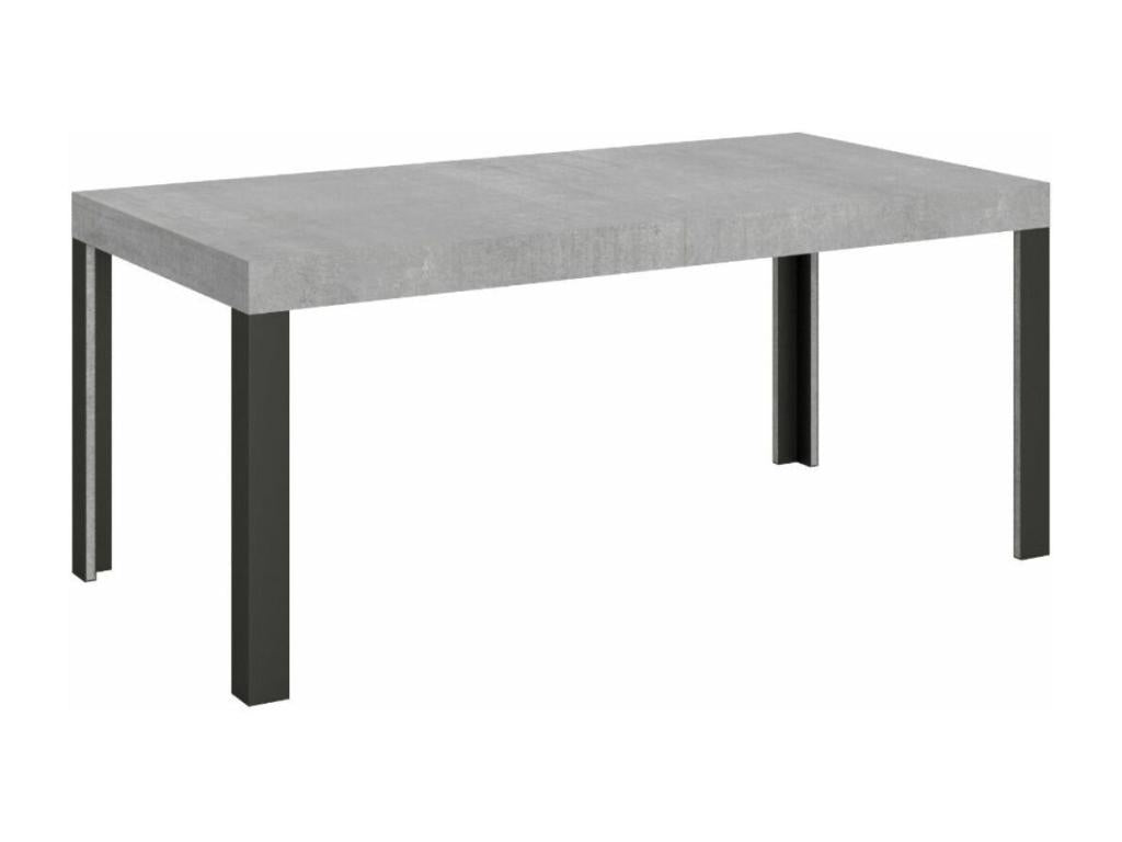 Gray Metal Dining Table