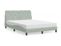 Gray Velvet Mattress, 120 x 200 cm