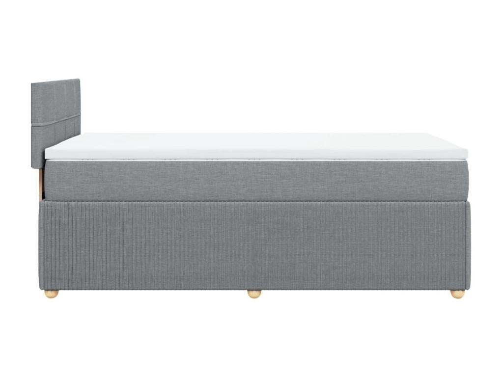 Gray Fabric Mattress, 90 x 200 cm