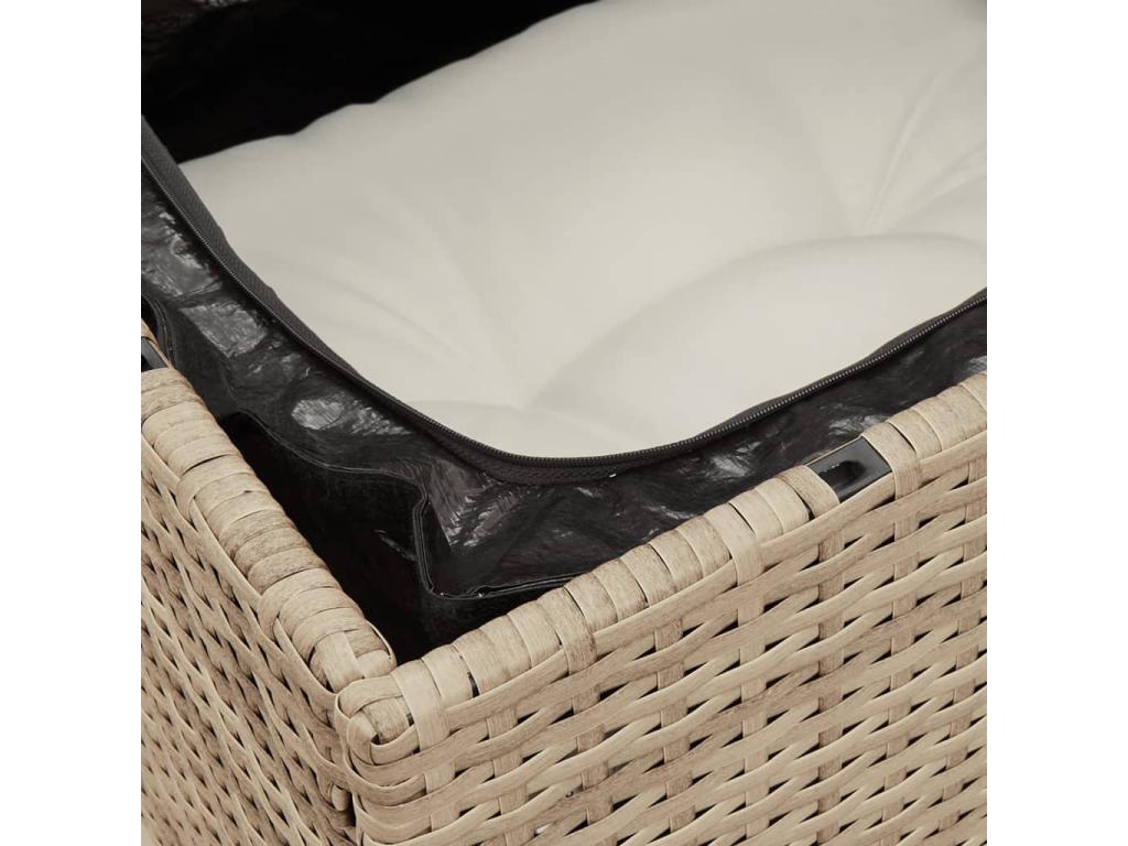 Beige Woven Resin Wicker Outdoor Furniture Set - dlz1766579651001