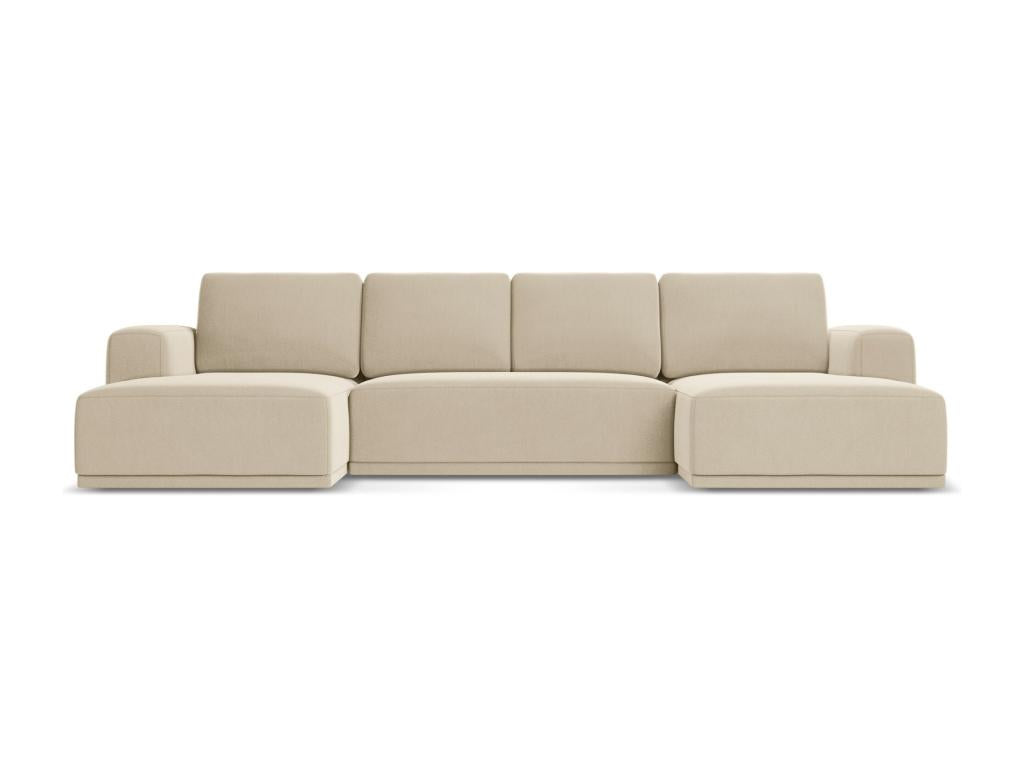 Beige Velvet Sofa Bed