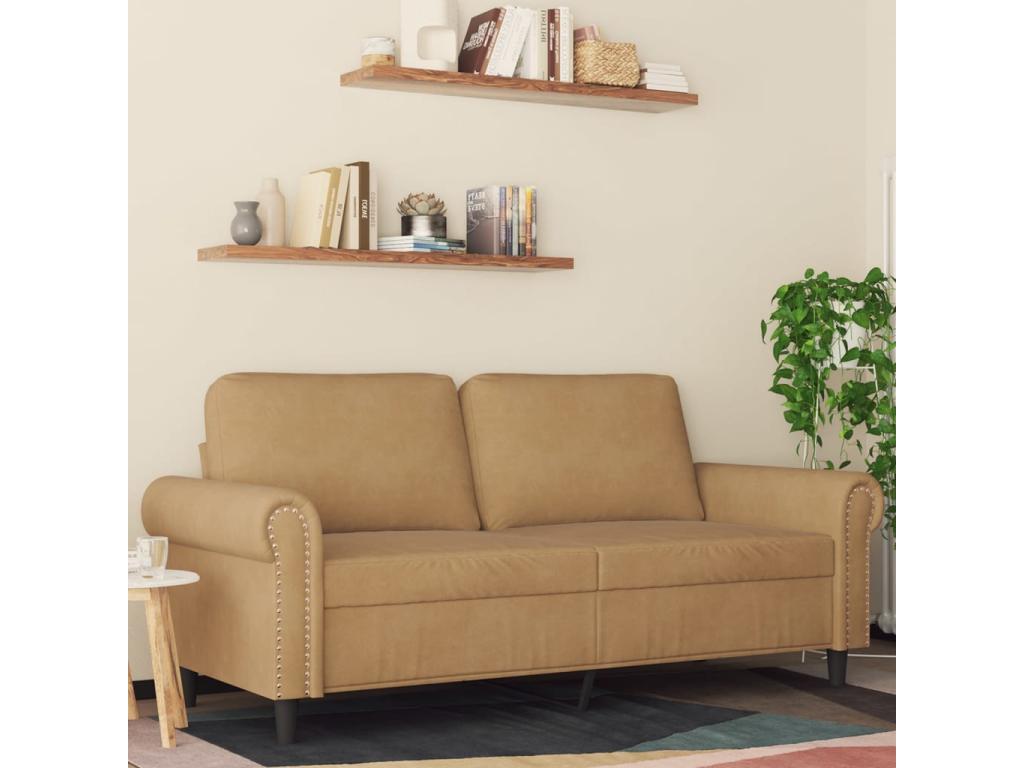 Brown Velvet Sofa