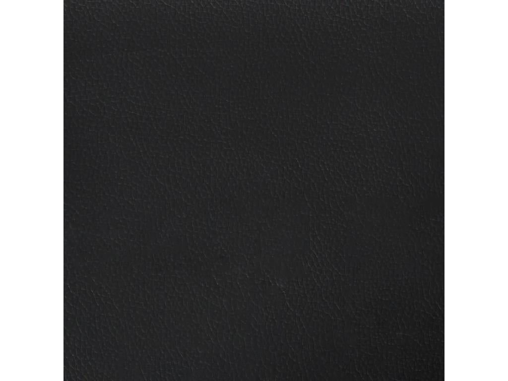 Black Faux Leather Bed Frame, 100 x 200 cm