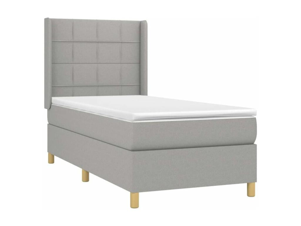 White Fabric Mattress, 90 x 200 cm