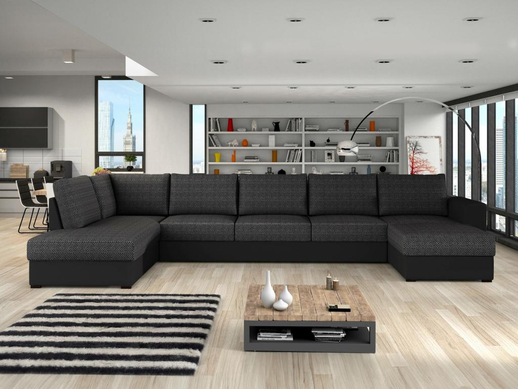 Gray Sofa, 370 x 186 x 85 cm