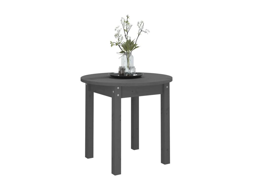 Gray Solid Wood Coffee Table, 45 x 40 cm