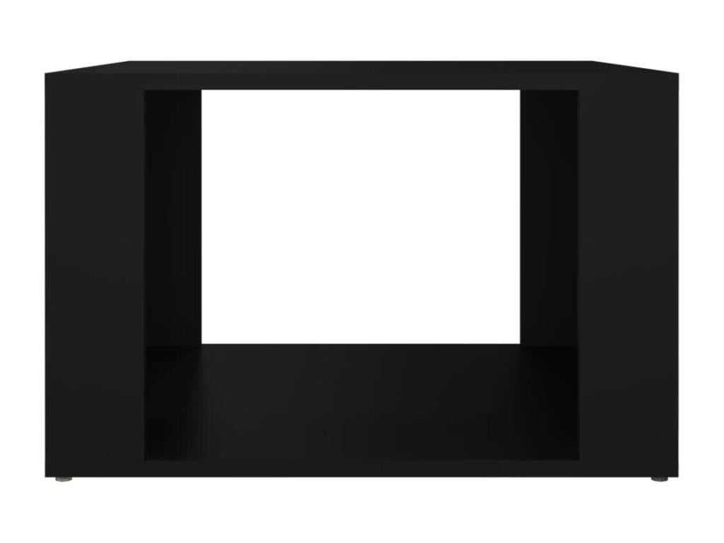 Black Engineered Wood Table, 57 x 55 x 36 cm