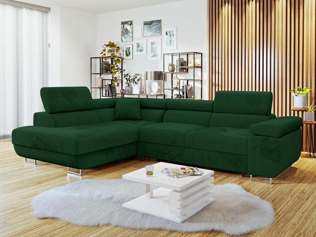 Green Sofa, 274 x 203 x 70 cm