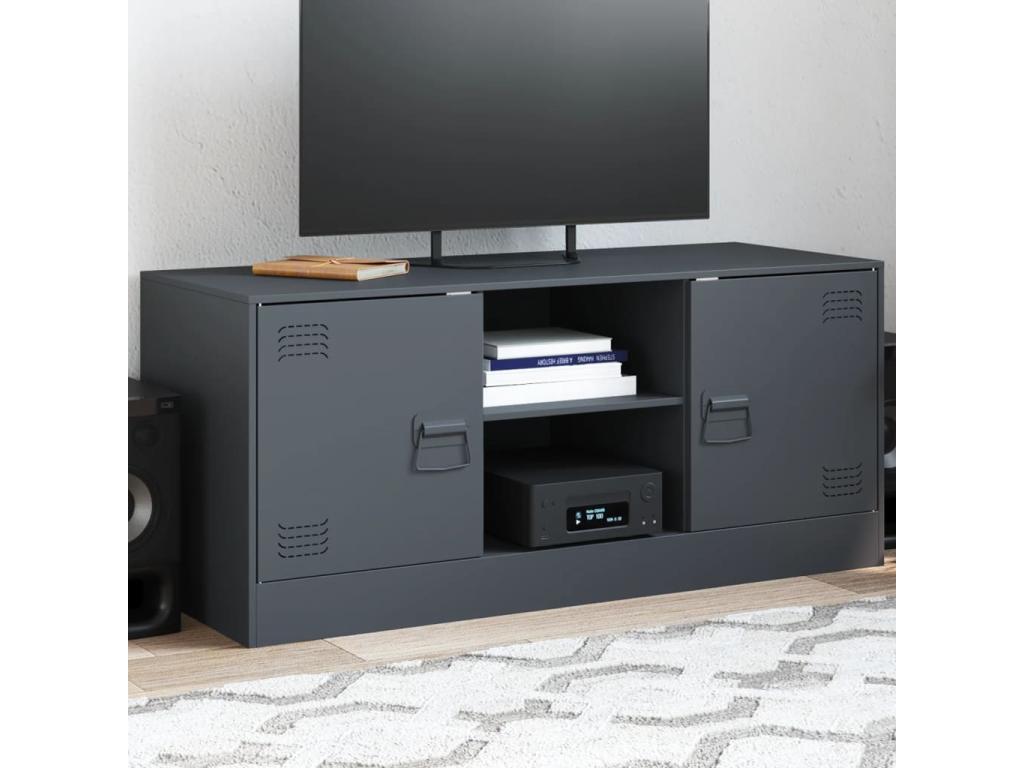 Anthracite TV Stand, 99 x 39 x 44 cm