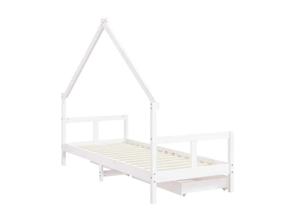 White Pine Wood Bed Frame, 80 x 200 cm