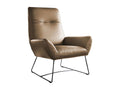 Brown Leather Accent Chair