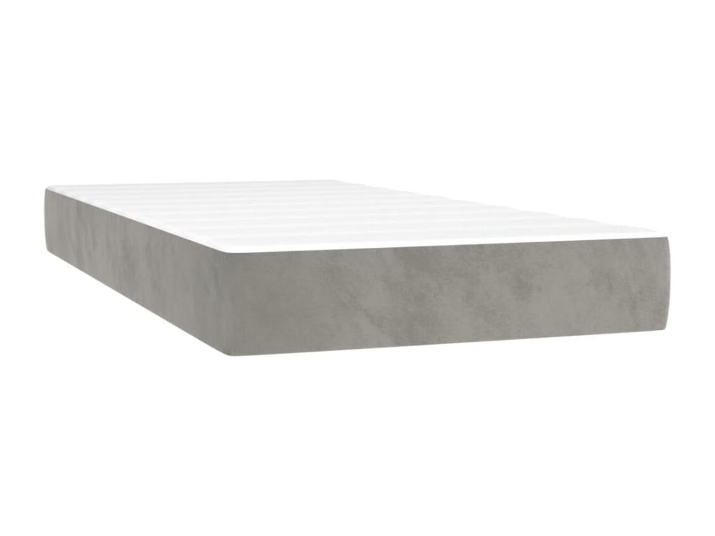Gray Velvet Mattress, 90 x 190 cm - dlz1766579639031