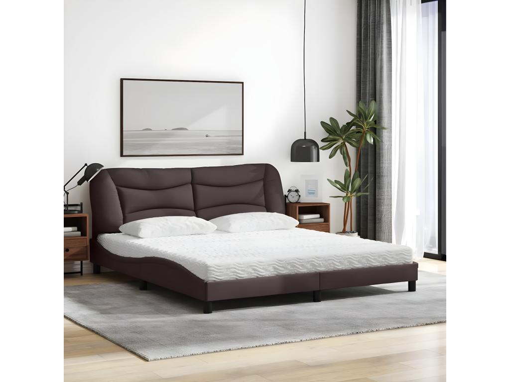 Brown Fabric Mattress, 180 x 200 cm