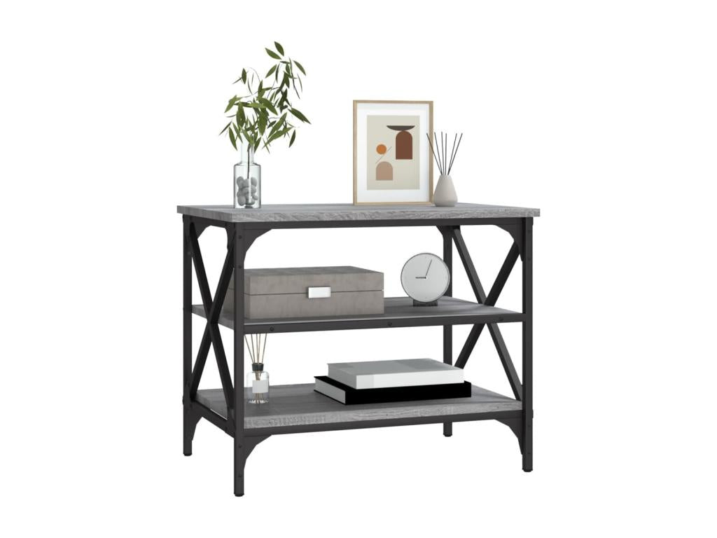 Gray Engineered Wood TV Stand, 60 x 40 x 50 cm