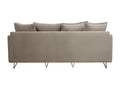 Beige Velvet Sofa
