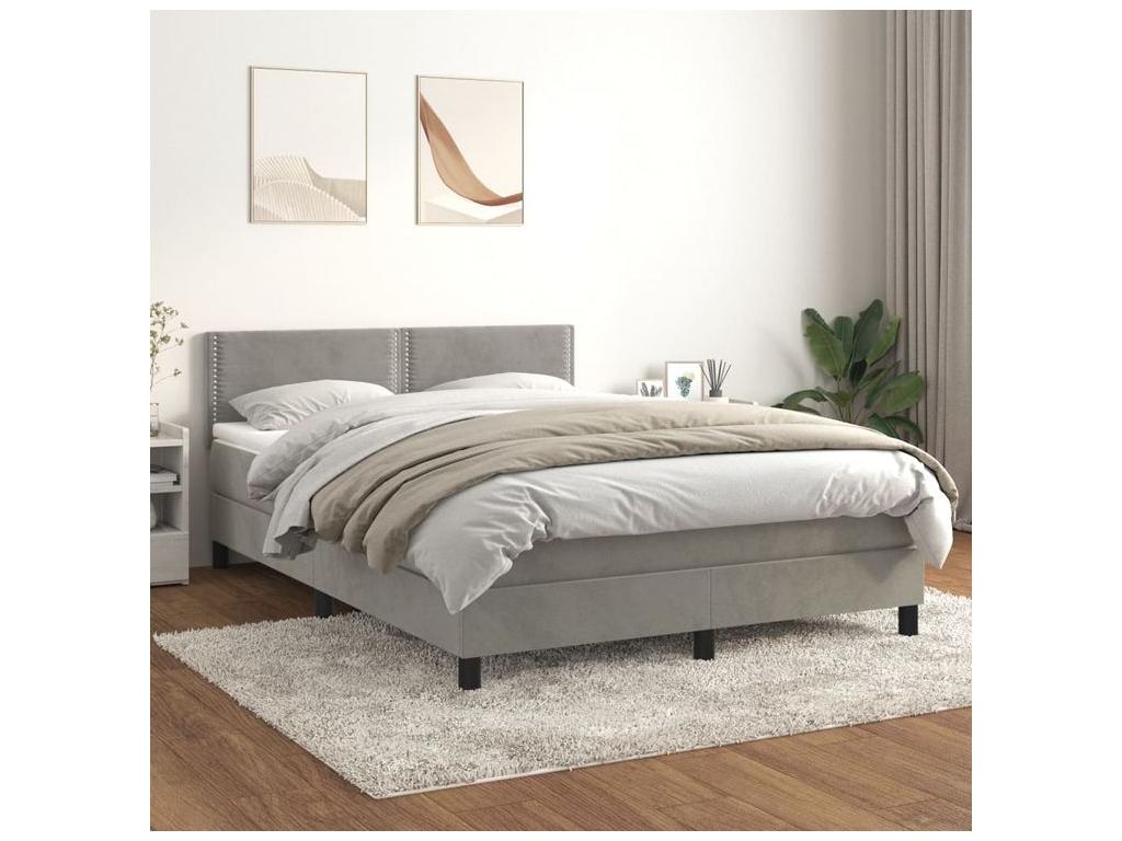 White Velvet Mattress, 140 x 200 cm
