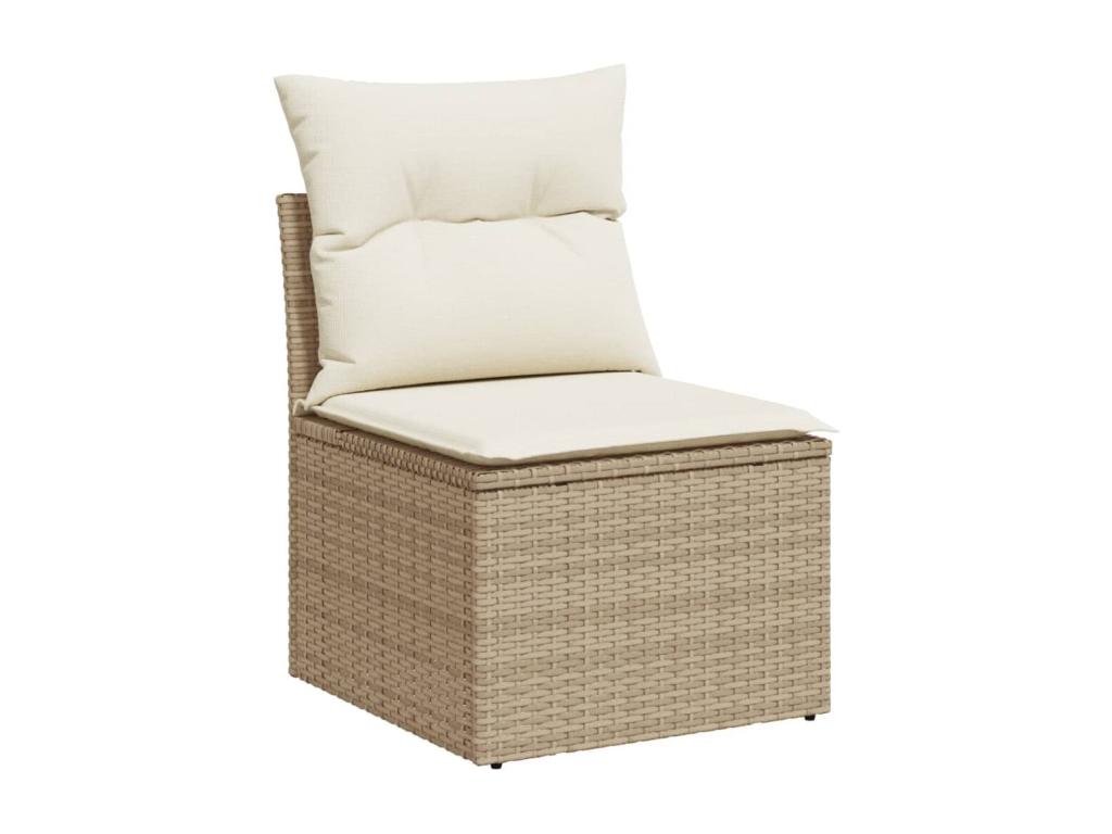 Beige Woven Resin Wicker Outdoor Furniture Set - dlz1766579664138