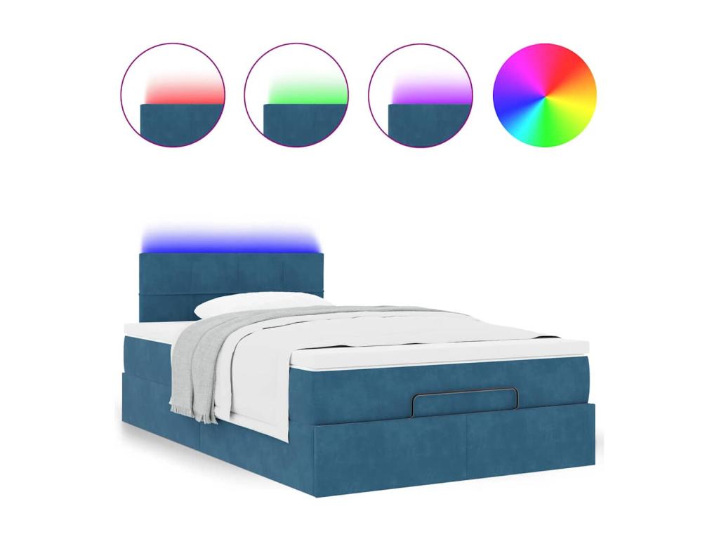 Blue Velvet Mattress, 120 x 190 cm